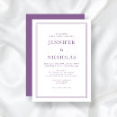 Search for lilac wedding invitations Typography