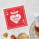 Search for red heart napkins Bachelorette