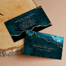 Search for black and teal business cards Beauty salon