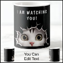 Search for peeking cat mugs Kitten