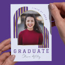 Search for purple and gold graduation invitations College grad