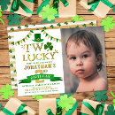 Search for st patricks day birthday invitations Two lucky birthday