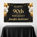 Search for 75th birthday party decor Black and gold
