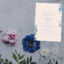 Search for blue floral baby shower invitations Pink