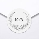 Search for traditional monogram stickers Formal