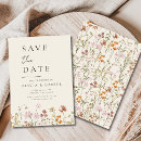Search for wildflower save the dates Minimalist