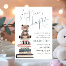 Recherche de pile de livre invitations Ours en peluche