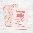 Search for 6 year old girl birthday invitations Cute