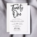 Search for twenty one invitations Minimalist