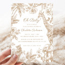 Recherche de forêt tropicale invitations Animaux safari mignons