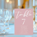 Search for dusty rose table cards Blush