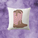 Search for cowboy boots pillows Western