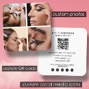 Search for four sided business cards Makeup artist