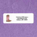 Search for western country return address labels Brown