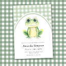 Search for frog baby shower invitations Green