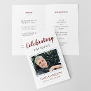 Search for red funeral programs Celebration of life