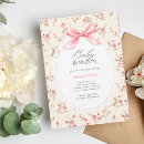 Search for bow baby shower invitations Baby in bloom