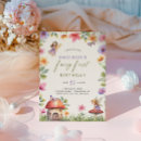 Search for girl floral birthday invitations Enchanted forest