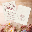 Recherche de home sweet home invitations Fête de réchauffement