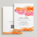 Search for orange colour Bridal shower