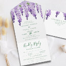 Search for purple flower wedding invitations Flowers