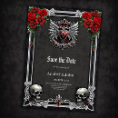 Search for gothic save the dates Skulls