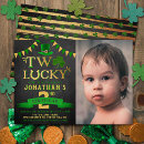 Search for st patricks day birthday invitations Two lucky birthday