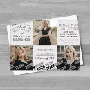 Search for unique graduation invitations Black