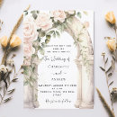 Search for cream white roses wedding invitations Boho