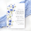 Search for royal blue bridal shower invitations Modern