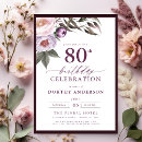 Search for turning 80 invitations Elegant