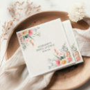 Search for bridal tea napkins Watercolor floral