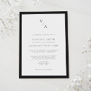 Recherche de frontière invitations Noir et blanc