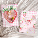 Recherche de de fraise anniversaire invitations Baby girl