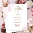 Recherche de elegant rose gold mariage invitations Aquarelle