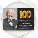 Recherche de 100th anniversaire invitations Élégant