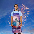 Search for let freedom ring aprons Red white and blue