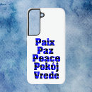 Search for peace samsung cases Blue