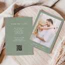 Recherche de sage green save the dates Simple