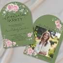 Search for roses graduation invitations Blush pink roses