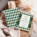 Search for golf bridal shower invitations Green