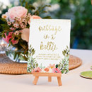 Search for message in a bottle signs Watercolor