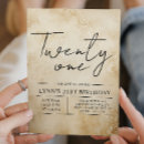 Recherche de sophistiqué anniversaire invitations Simple
