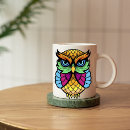 Search for geometric animal design mugs Owl
