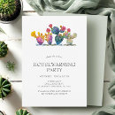Search for cactus housewarming invitations Watercolor