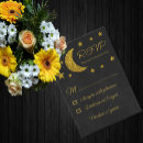 Search for a night under the stars invitations Moon and stars