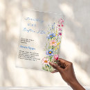 Search for clear bridal shower invitations Blue