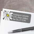 Search for yellow daisy return address labels Daisies