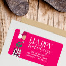Search for mistletoe return address labels Pink