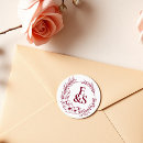 Search for vintage typography wedding stickers Botanical